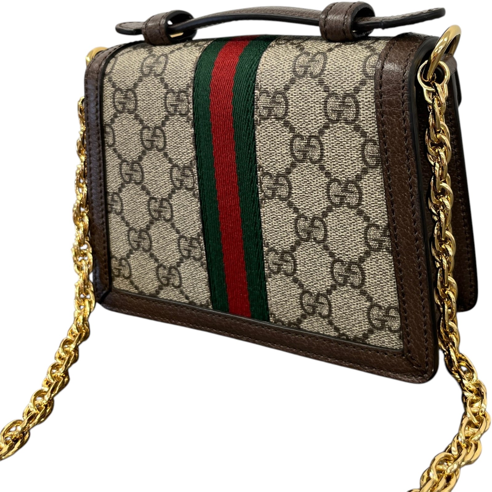 Women's Mini Gg Supreme Ophidia Bag Beige - Photo 9