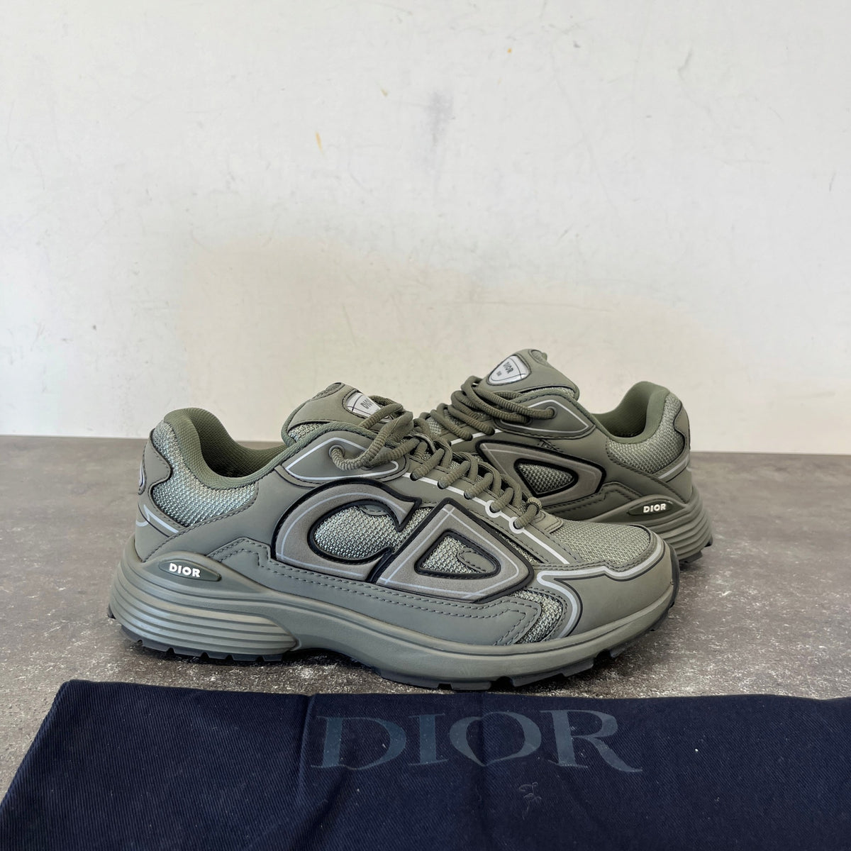 Men's B30 Low Trainers Khaki Size UK 7 / EU 41 - Photo 12