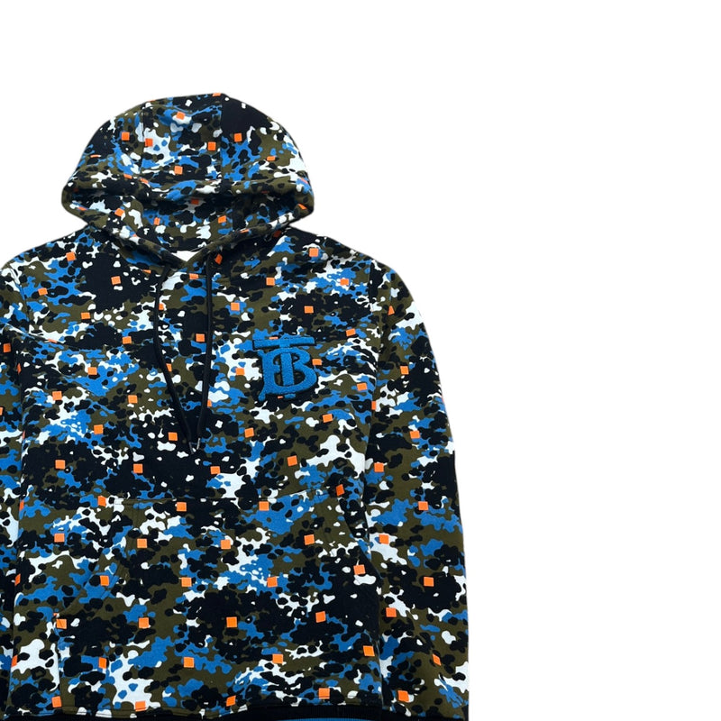 Men's Motif Camouflage Hoodie Black Size M