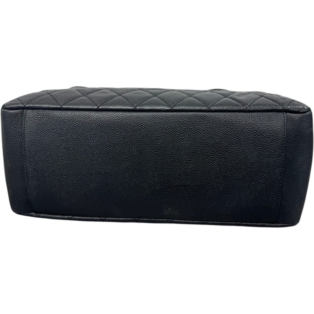 Women's Caviar Quilted Shopping Tote Handbag Black - Photo 9