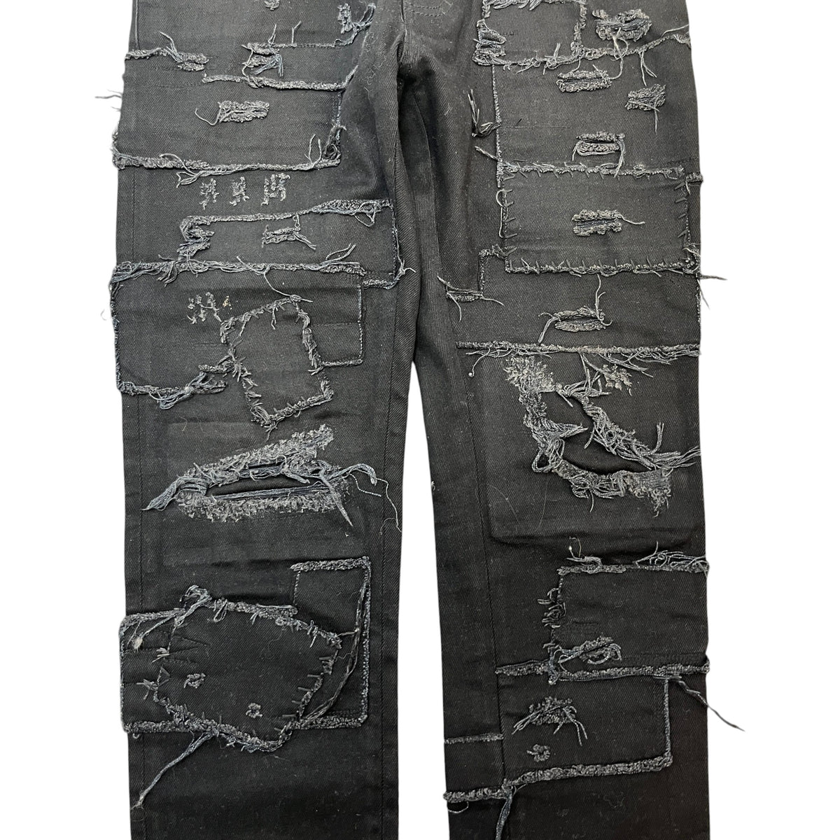 Men's Distressed Destroy Jeans Black Size M / W32 - Photo 6