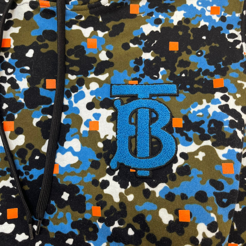 Men's Motif Camouflage Hoodie Black Size M