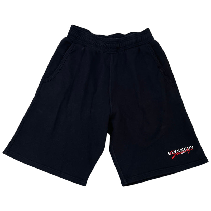 Men's Embroidered Logo Shorts Black Size S / W30