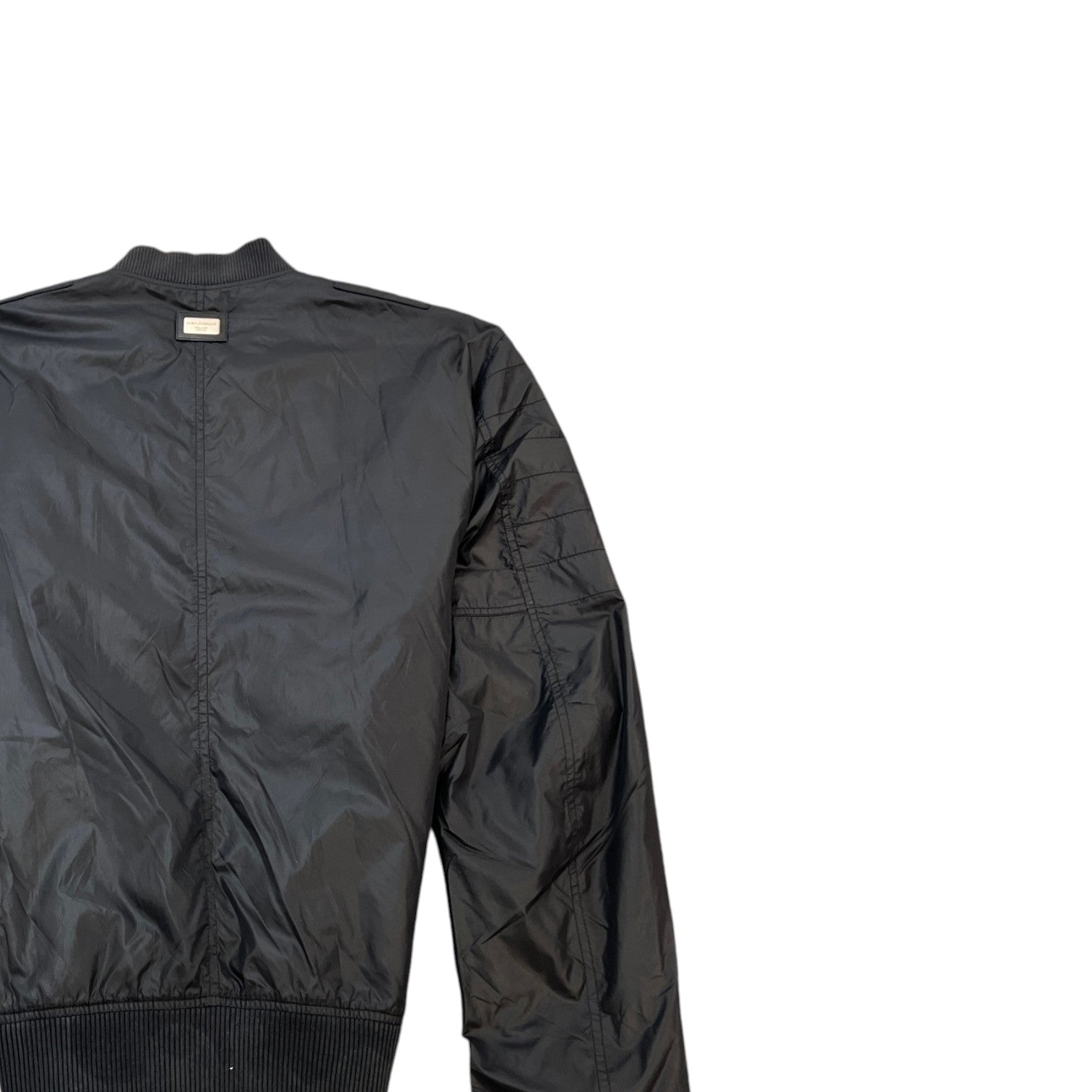 Men's Plaque Logo Bomber Jacket Black Size IT 52 / XL - Photo 4