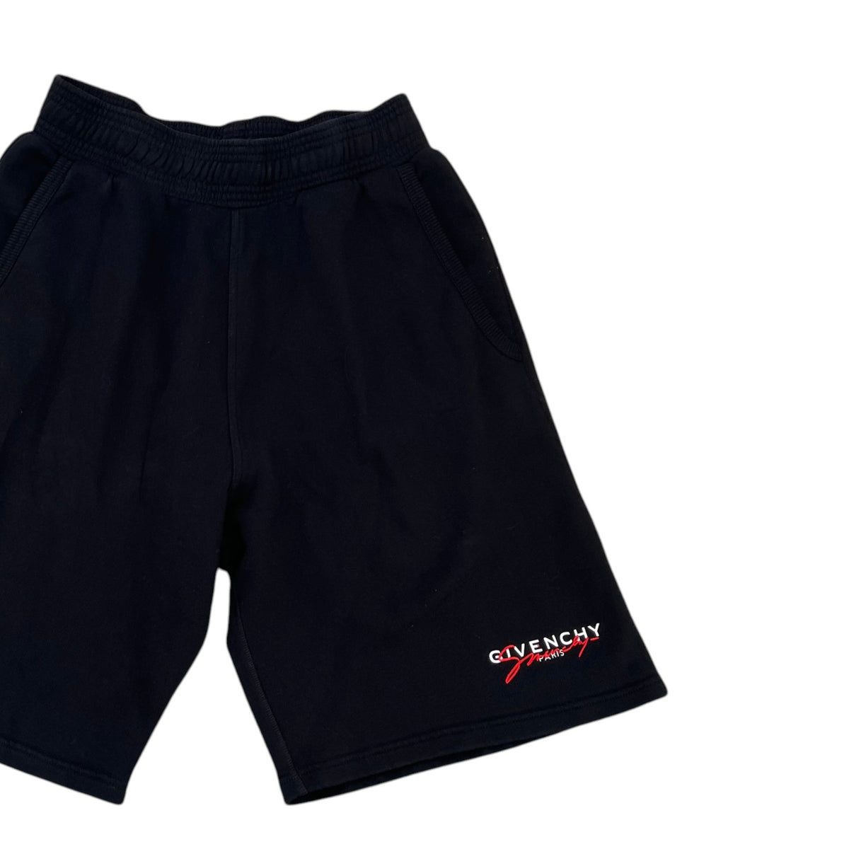 Men's Embroidered Logo Shorts Black Size S / W30 - Photo 3