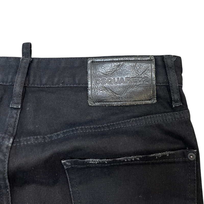 Men's Distressed Destroy Jeans Black Size M / W32