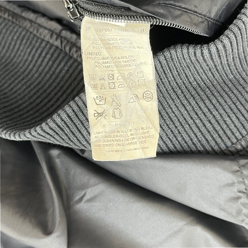 Men's Plaque Logo Bomber Jacket Black Size IT 52 / XL