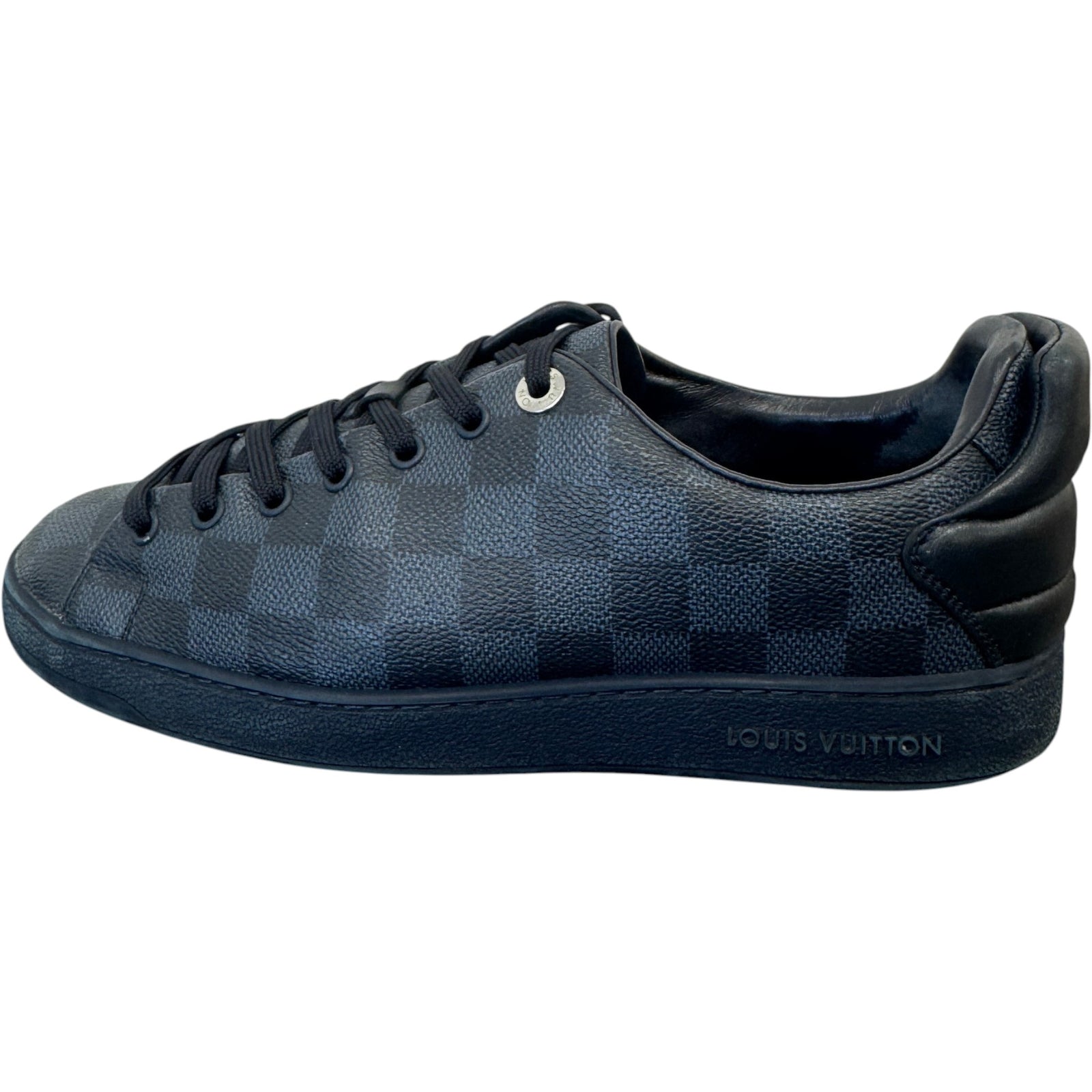 Men's Damier Graphite Frontrow Low Trainers Black Size UK 6 / EU 40 - Photo 4