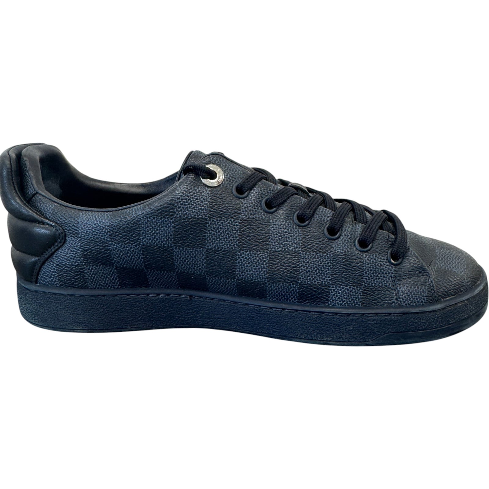 Men's Damier Graphite Frontrow Low Trainers Black Size UK 6 / EU 40 - Photo 5