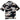Men's All Over Pegasus Short Sleeve Shirt Black Size L
