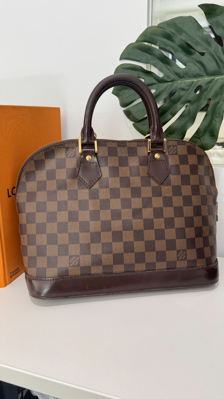 Louis Vuitton Women's Alma PM Damier Ebene Bag Brown - Photo 14