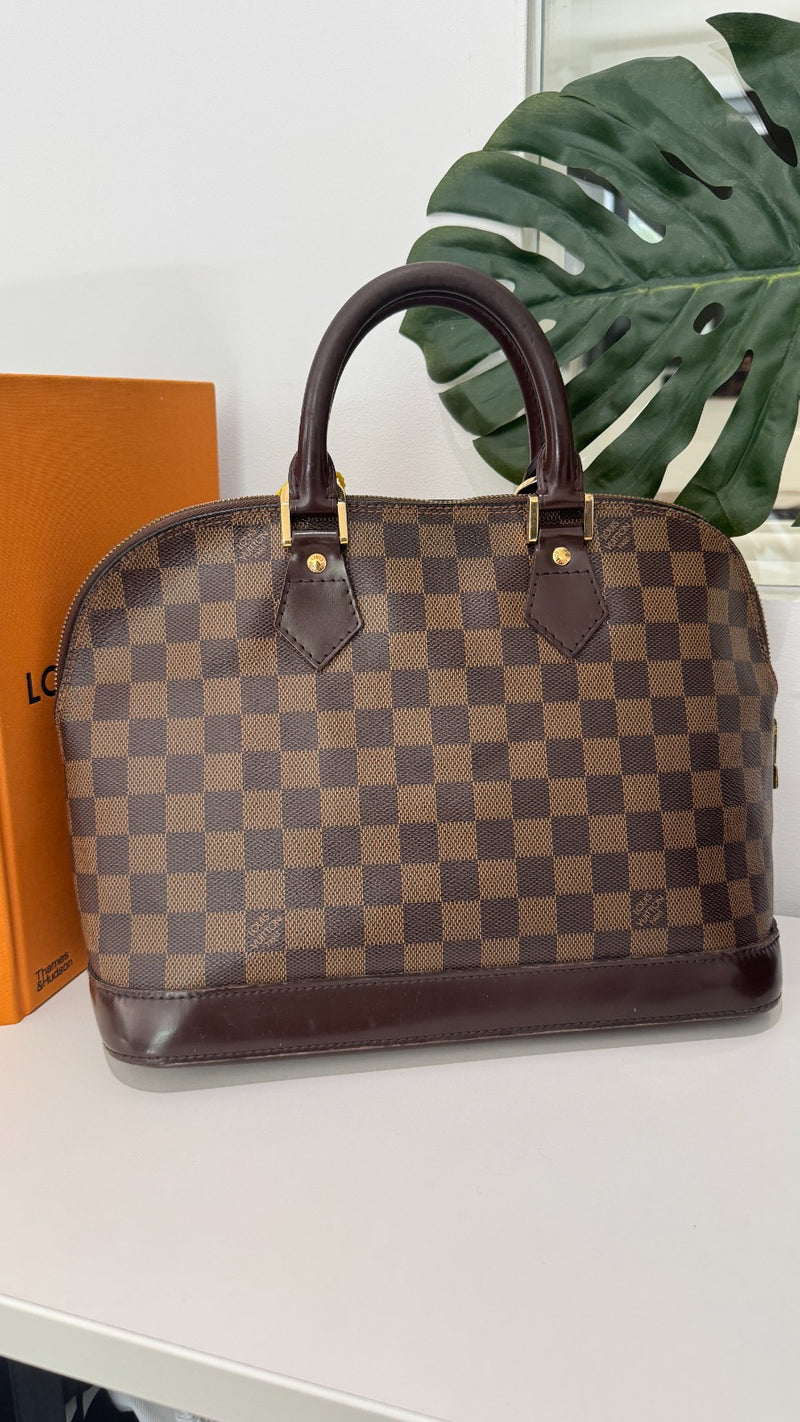 Louis Vuitton Women's Alma PM Damier Ebene Bag Brown