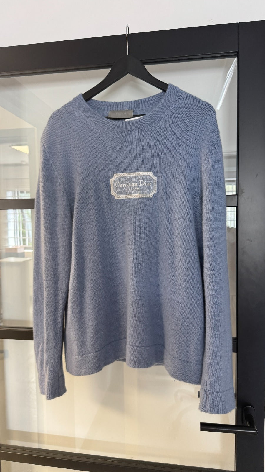 Dior Men's Couture Cashmere Jumper Blue Size L - Photo 10