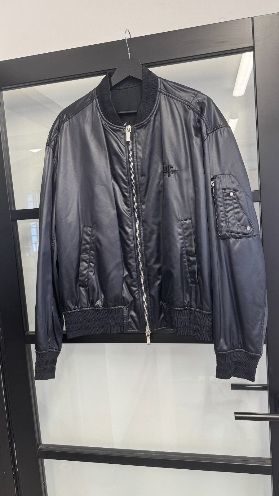 Men's X Stussy Embroidered Bomber Jacket Black Size IT 54 / XXL - Photo 15