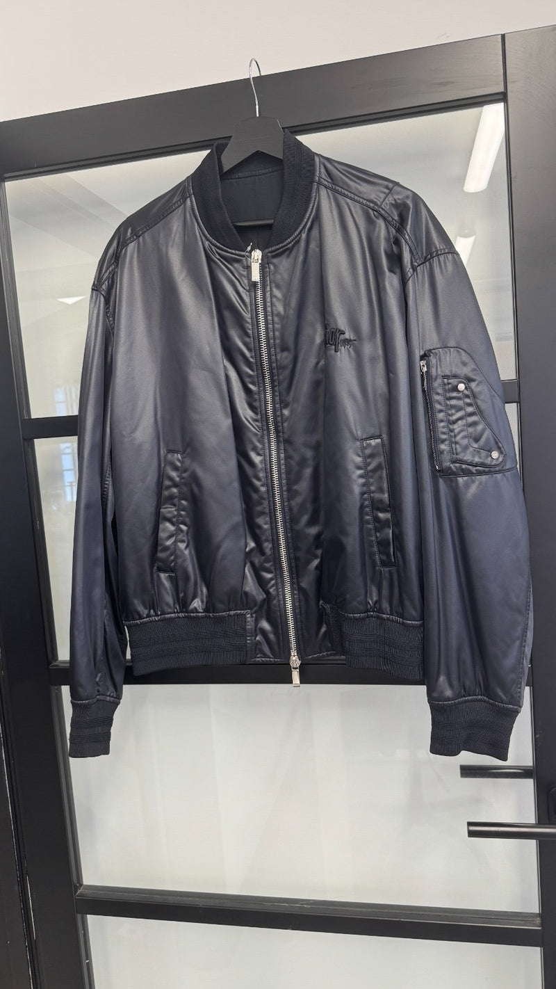 Men's X Stussy Embroidered Bomber Jacket Black Size IT 54 / XXL