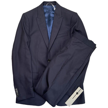 Men's Plain Suit Navy Size 4XL