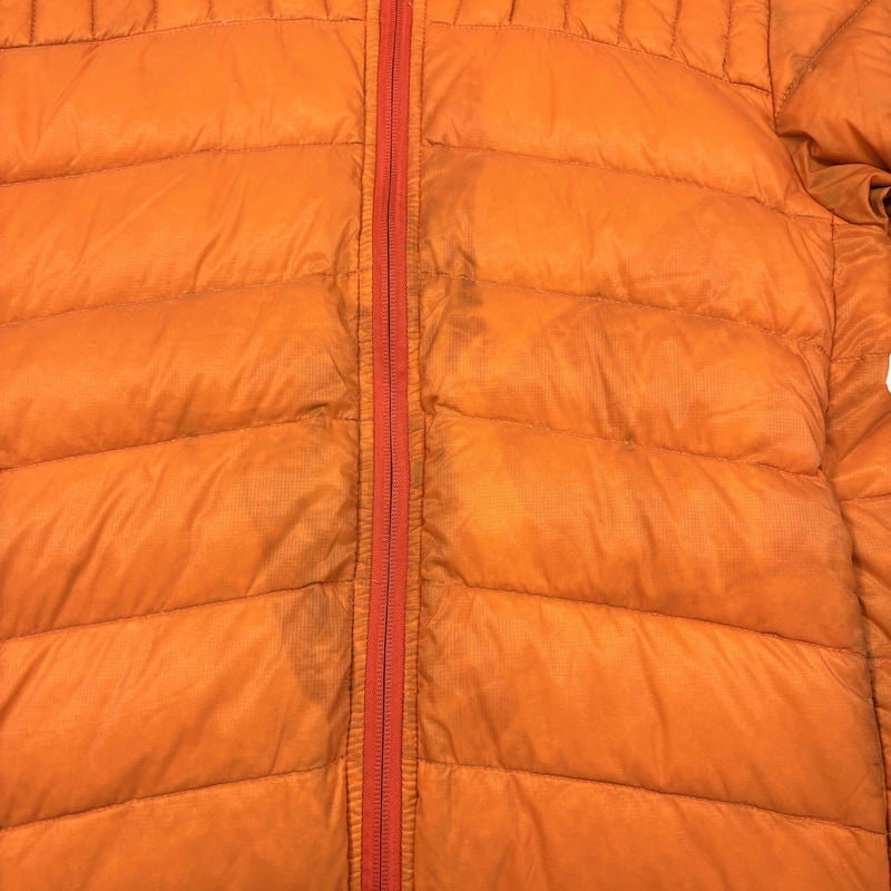 Men's Brookvale Hooded Down Jacket Orange Size S