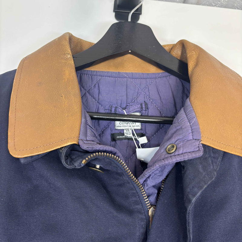 Men's Logo Kids Zip Up Jacket Navy Size Junior Age 12