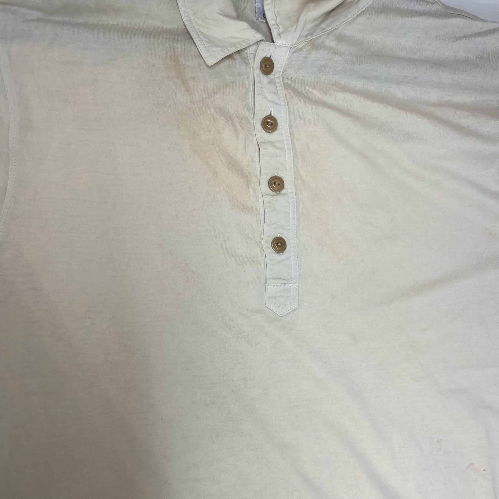 Men's Plain Polo Shirt Yellow Size XL - Photo 9