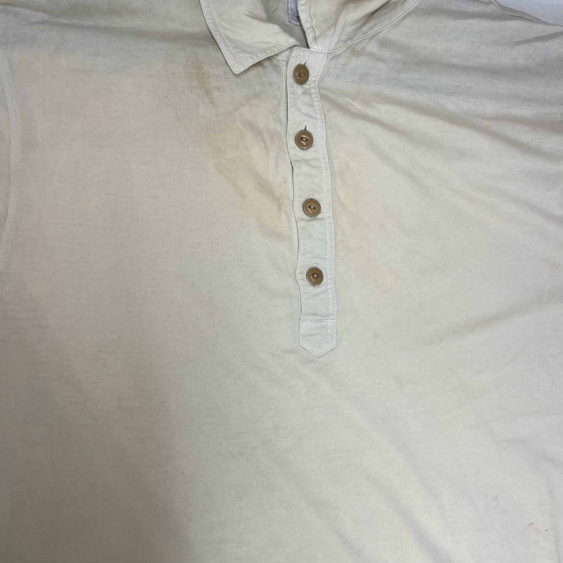 Men's Plain Polo Shirt Yellow Size XL