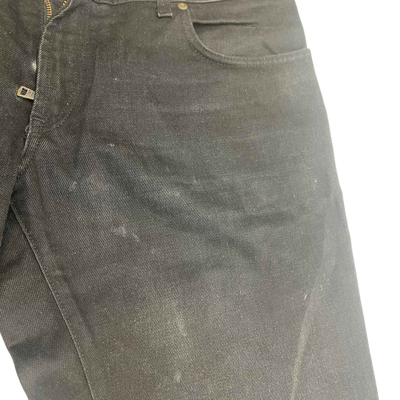 Men's Plaque Logo Jeans Black Size IT 50 / UK 34