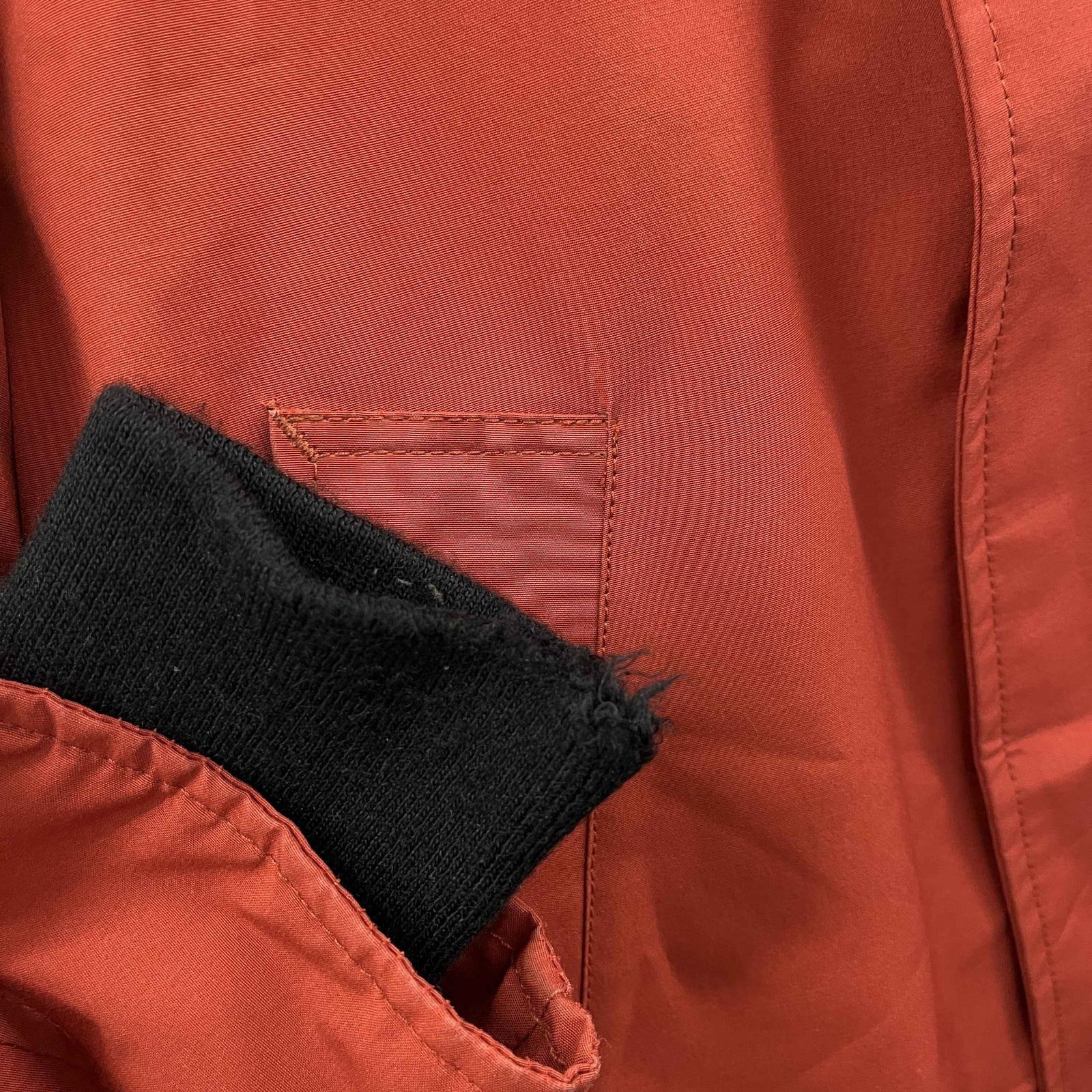 Men's Langford Parka Down Jacket Burnt Orange Size M - Photo 11
