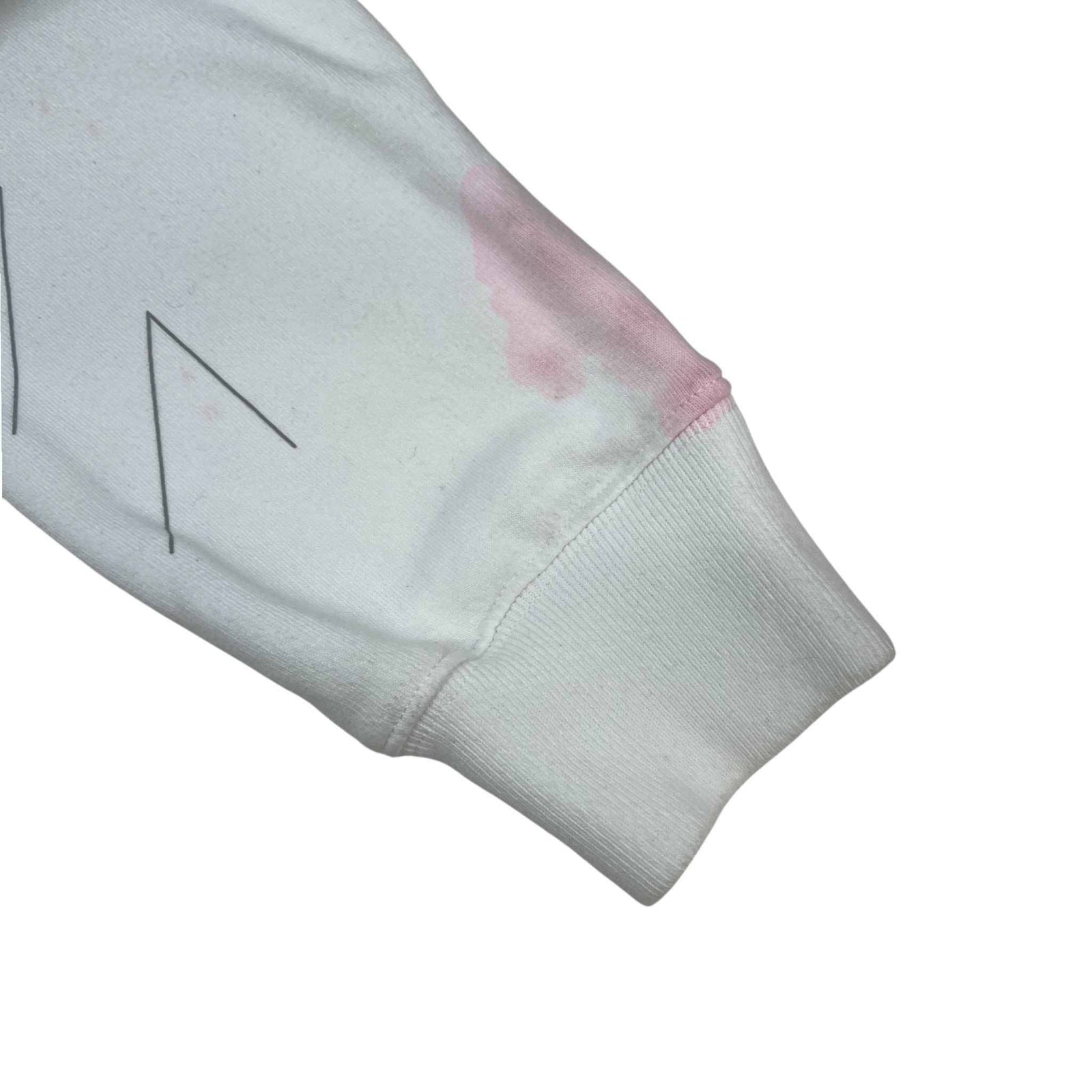 Men's Arrow Logo Print Hoodie White Size M - Photo 10