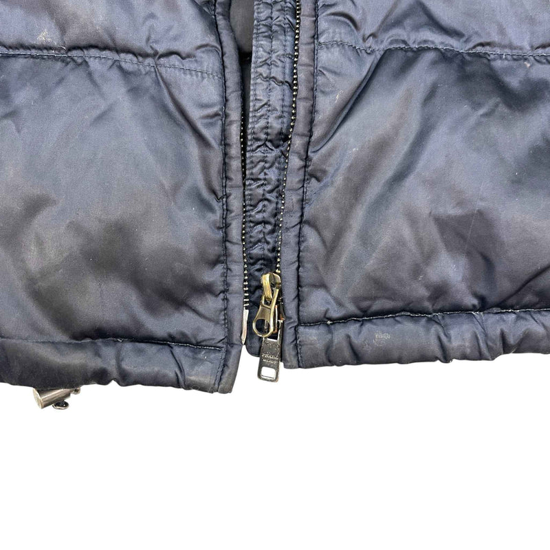 Women's Plaque Logo Down Jacket Navy Size IT 42 / UK 10