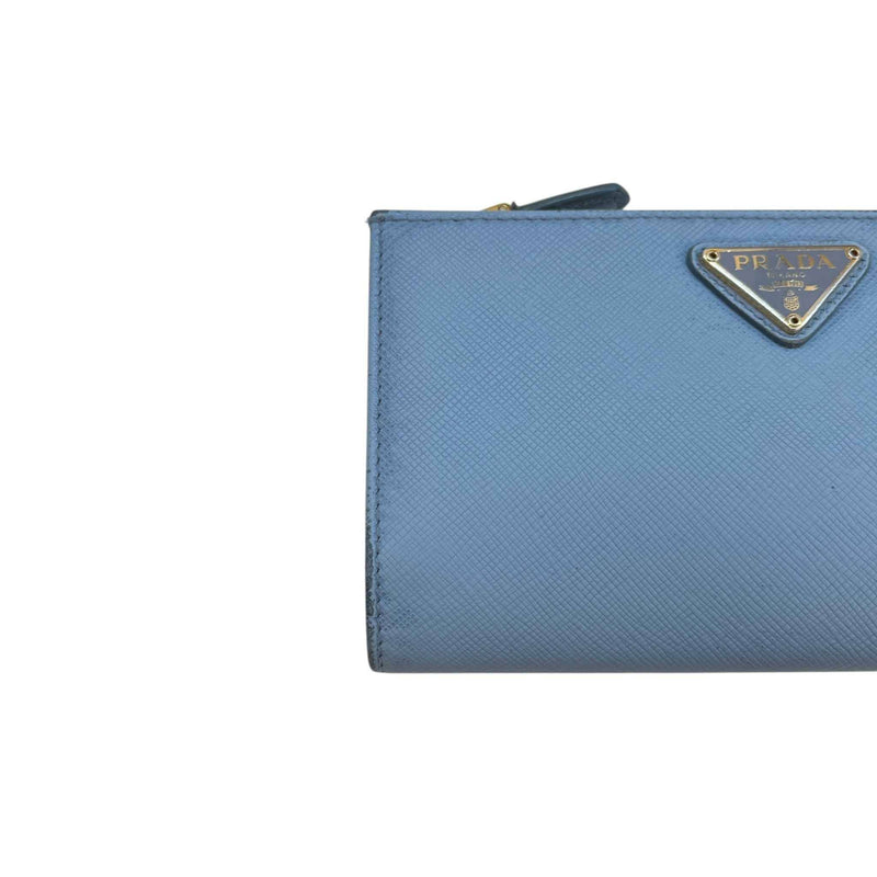 Women's Saffiano Zip Around Wallet Blue