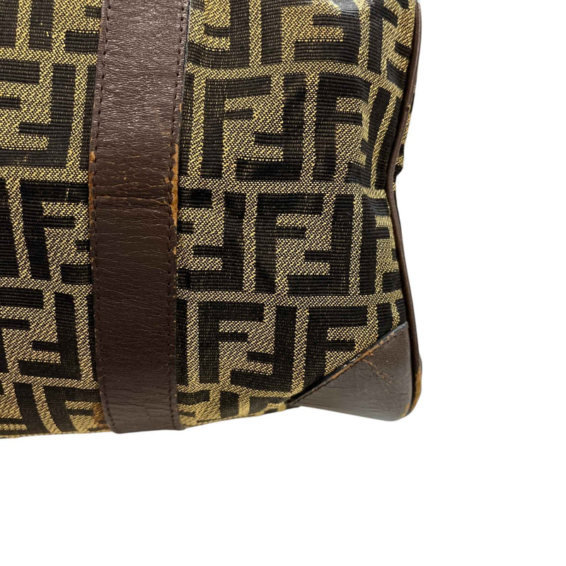 Women's Vintage Ff Zucca Boston Bag Brown