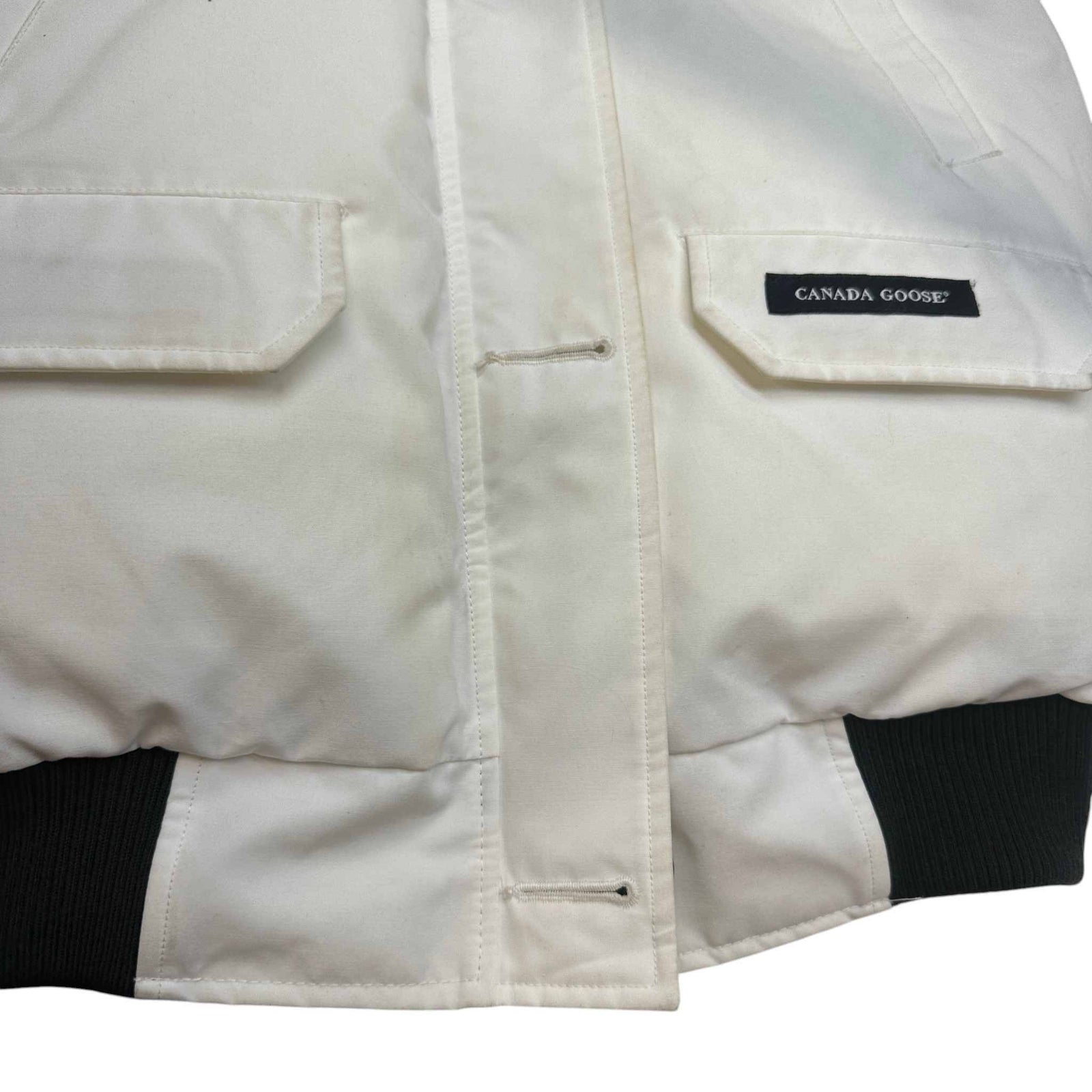 Men's Chilliwack Bomber Down Jacket White Size M - Photo 10