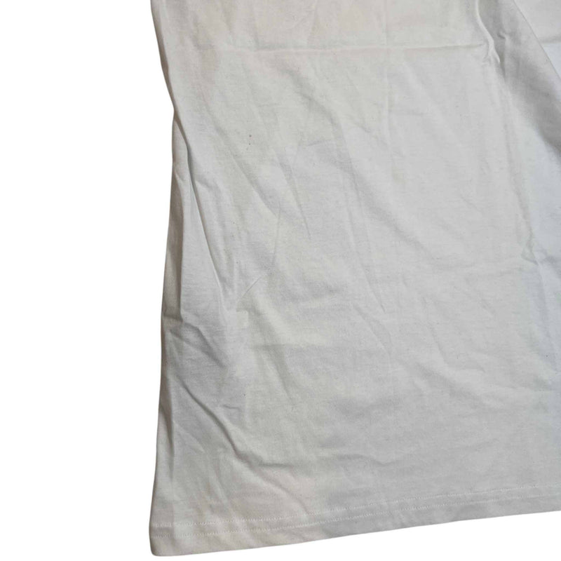 Men's Embroidered Bee T-Shirt White Size M
