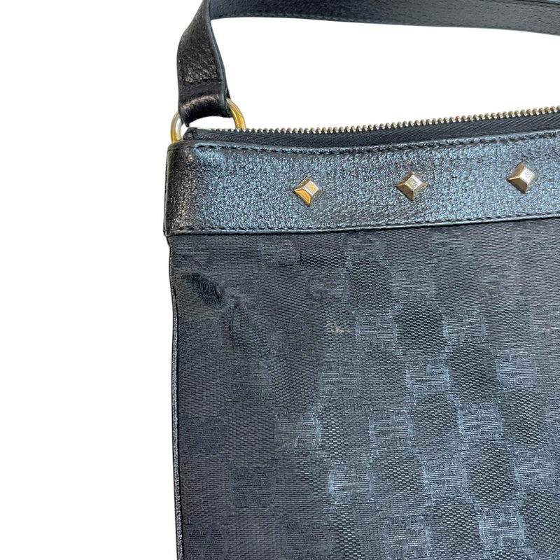 Women's GG Supreme Stud Crossbody Handbag Black