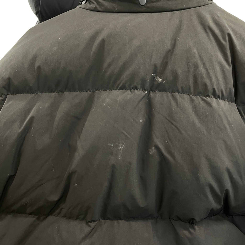 Men's Logo Patch Down Jacket Black Size XL