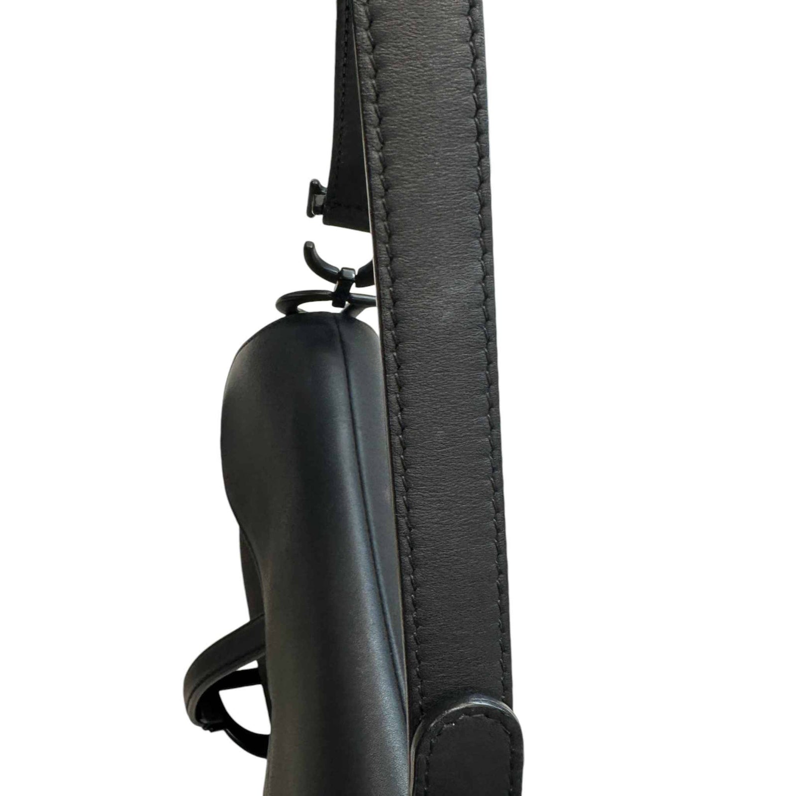 Women's Saddle Small Ultramatte Calfskin Bag Black - Photo 14