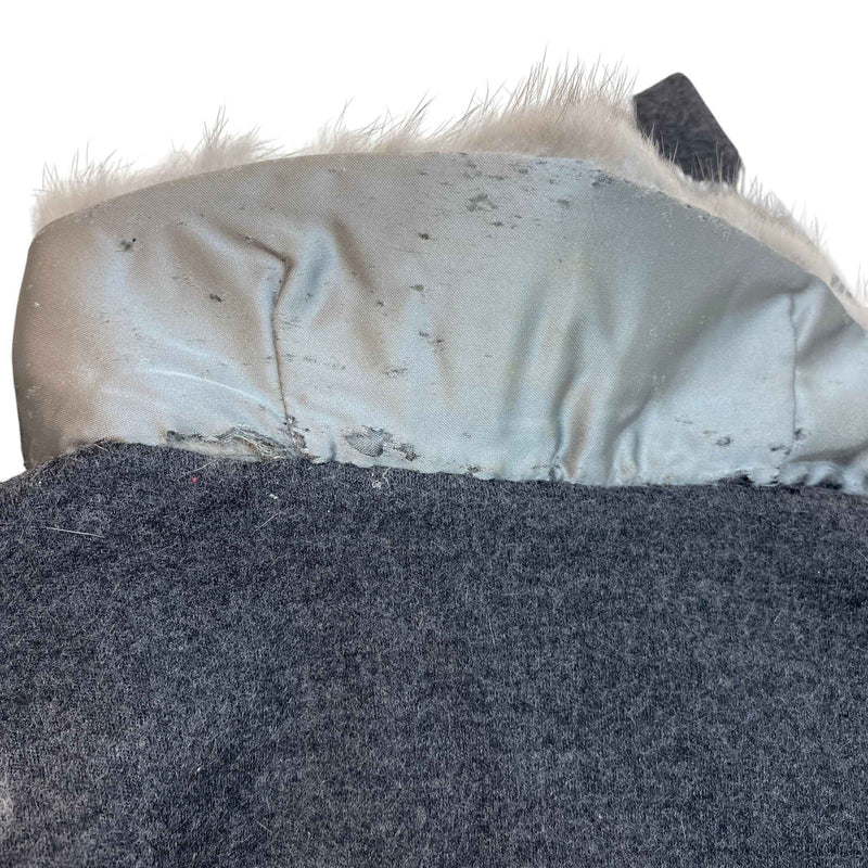 Women's Vintage Mink Fur Dress Jacket Grey Size 44 / UK 12