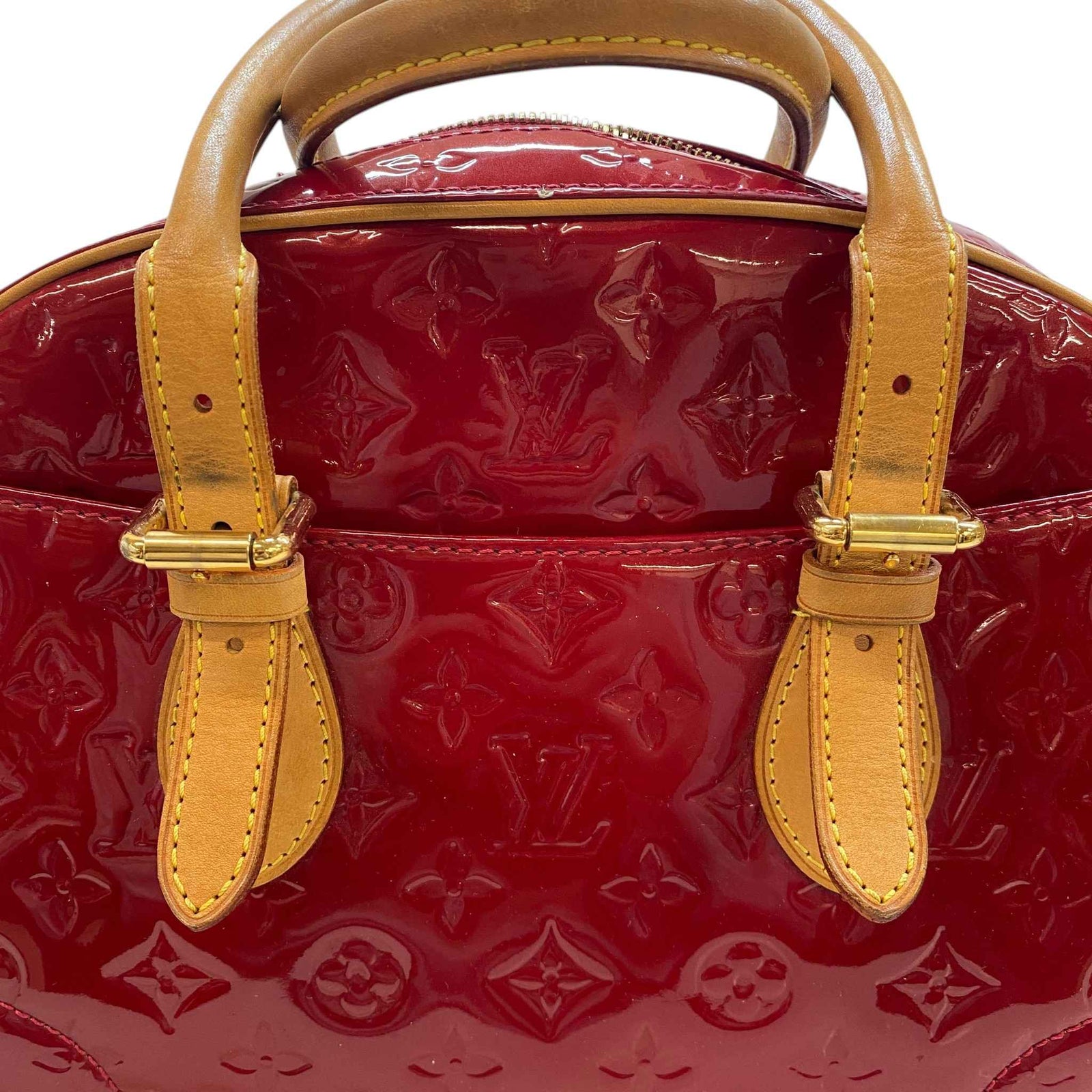 Women's Pomme D'Amour Vernis Summit Handbag Red - Photo 11