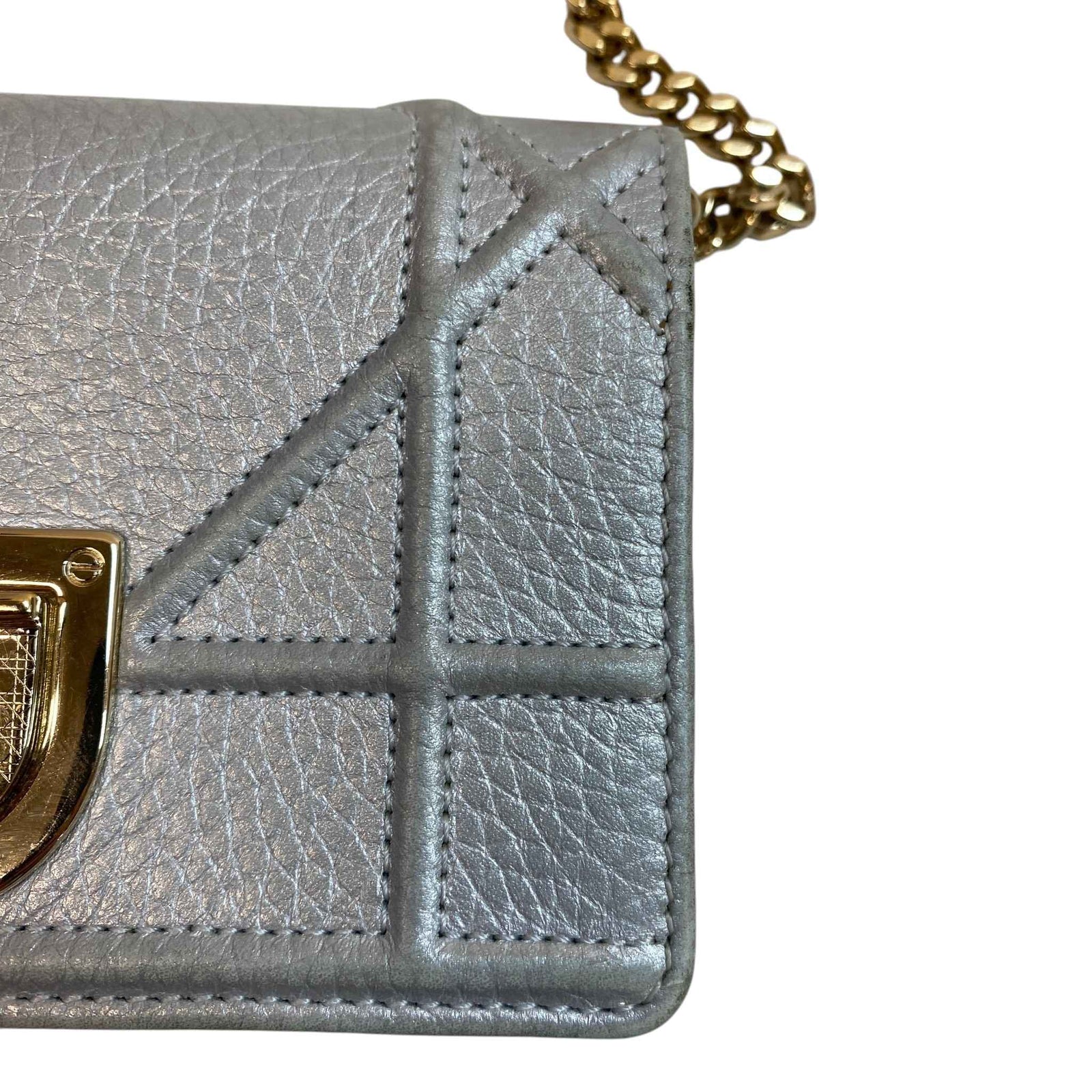 Women's Mini Diorama Handbag Silver - Photo 13