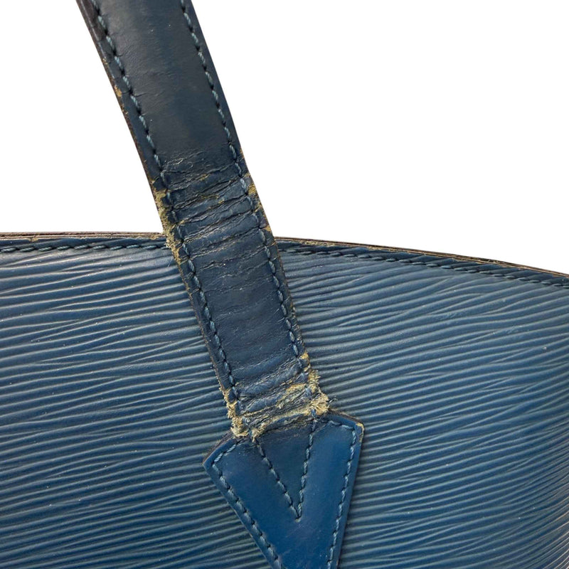 Women's Epi Saint Jacques Handbag Blue