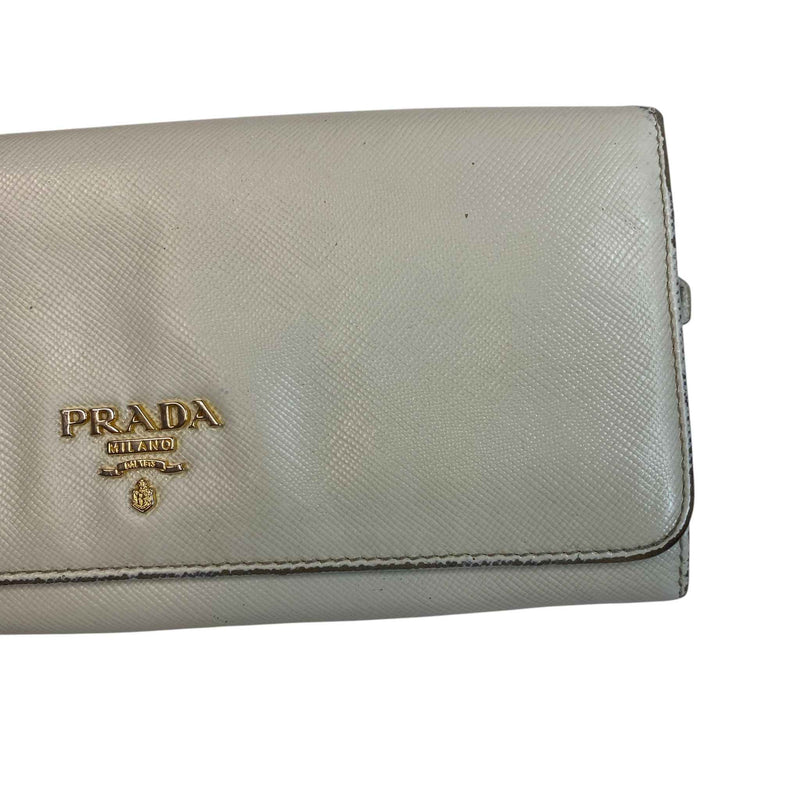 Women's Saffiano Wallet Beige