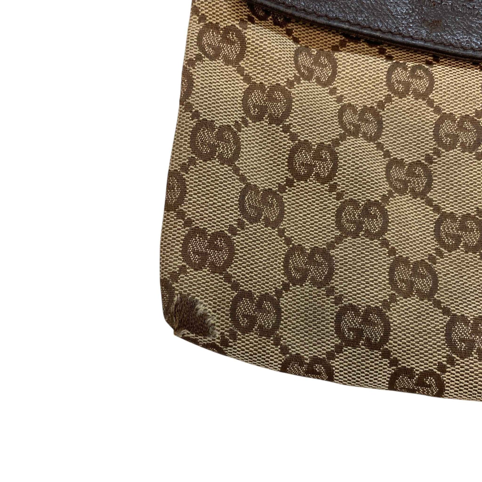 Men's Gg Supreme Web Strap Waist Belt Bag Brown - Photo 11