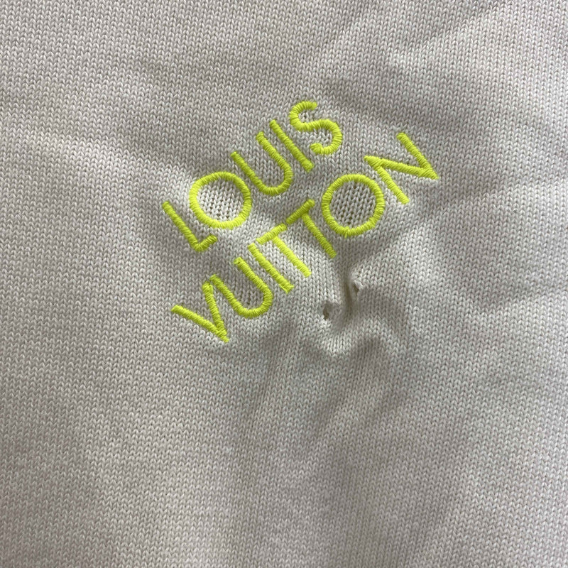 Men's Embroidered Logo T-Shirt White Size L