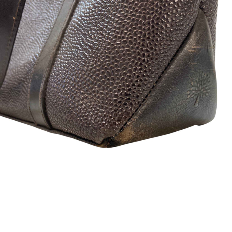 Women's Chocolate Scotch Grain Leather Handbag Brown