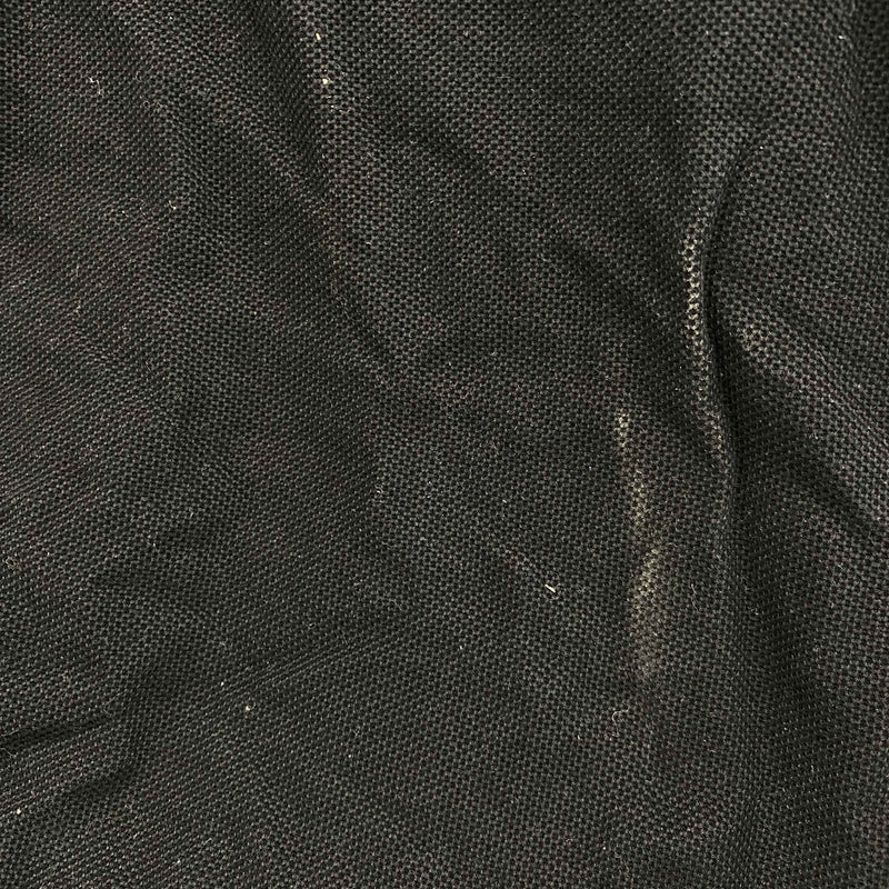 Men's Embroidered Logo Nova Check Polo Shirt Black Size M