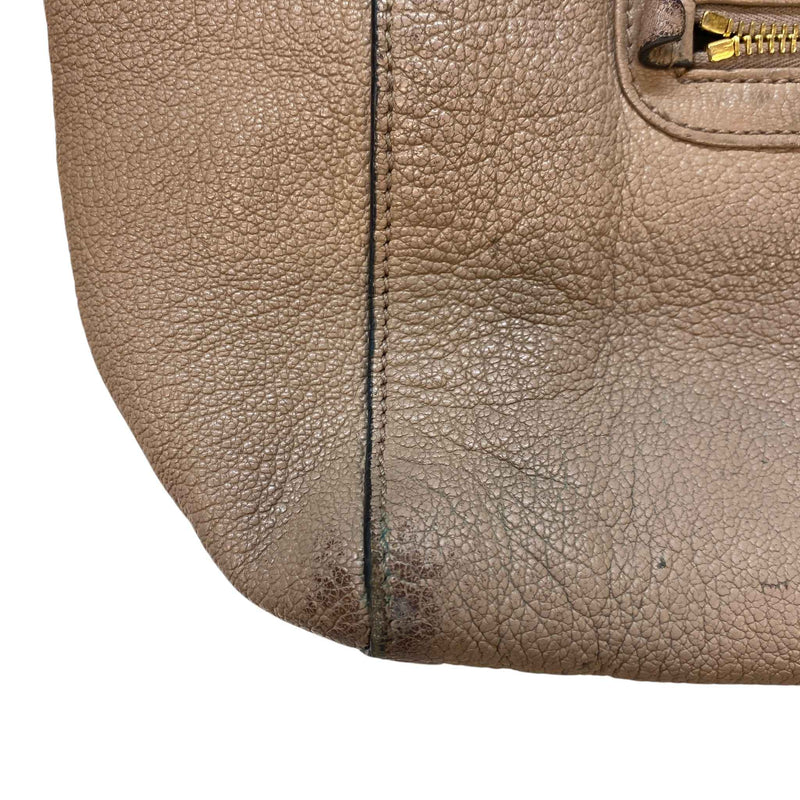 Women's Madras Tote Bag Nude