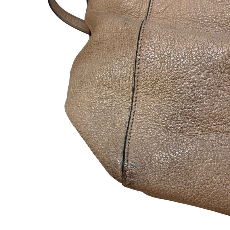 Women's Madras Tote Bag Nude