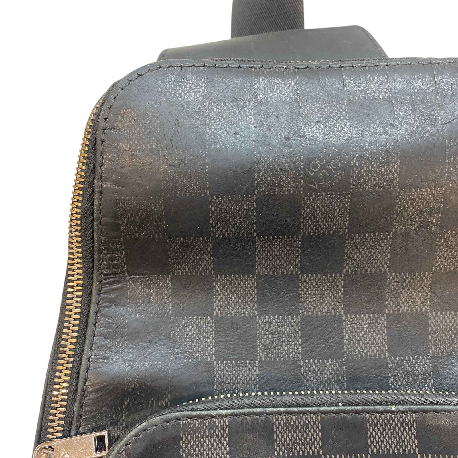 Men's Damier Graphite Avenue Sling Bag Black - Photo 12