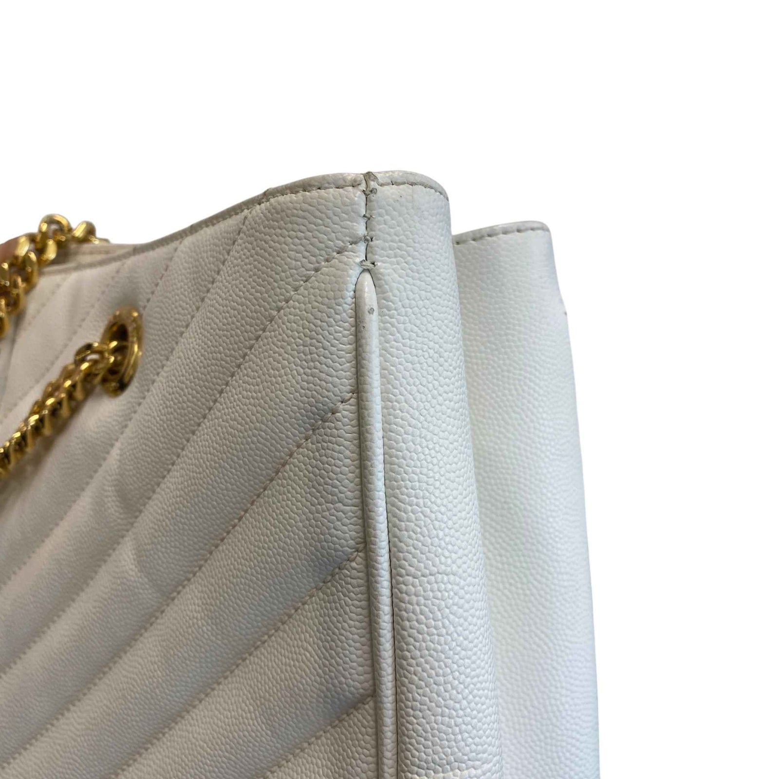 Women's Chevron Tote Bag White - Photo 14