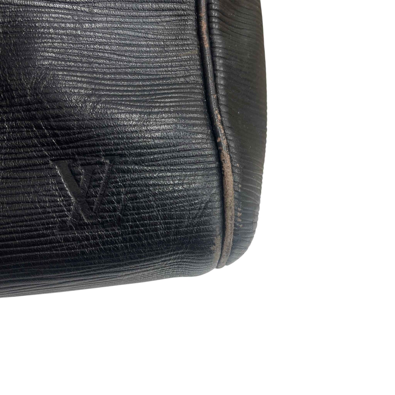 Men's Epi Leather Keepall Bag Black - Photo 13