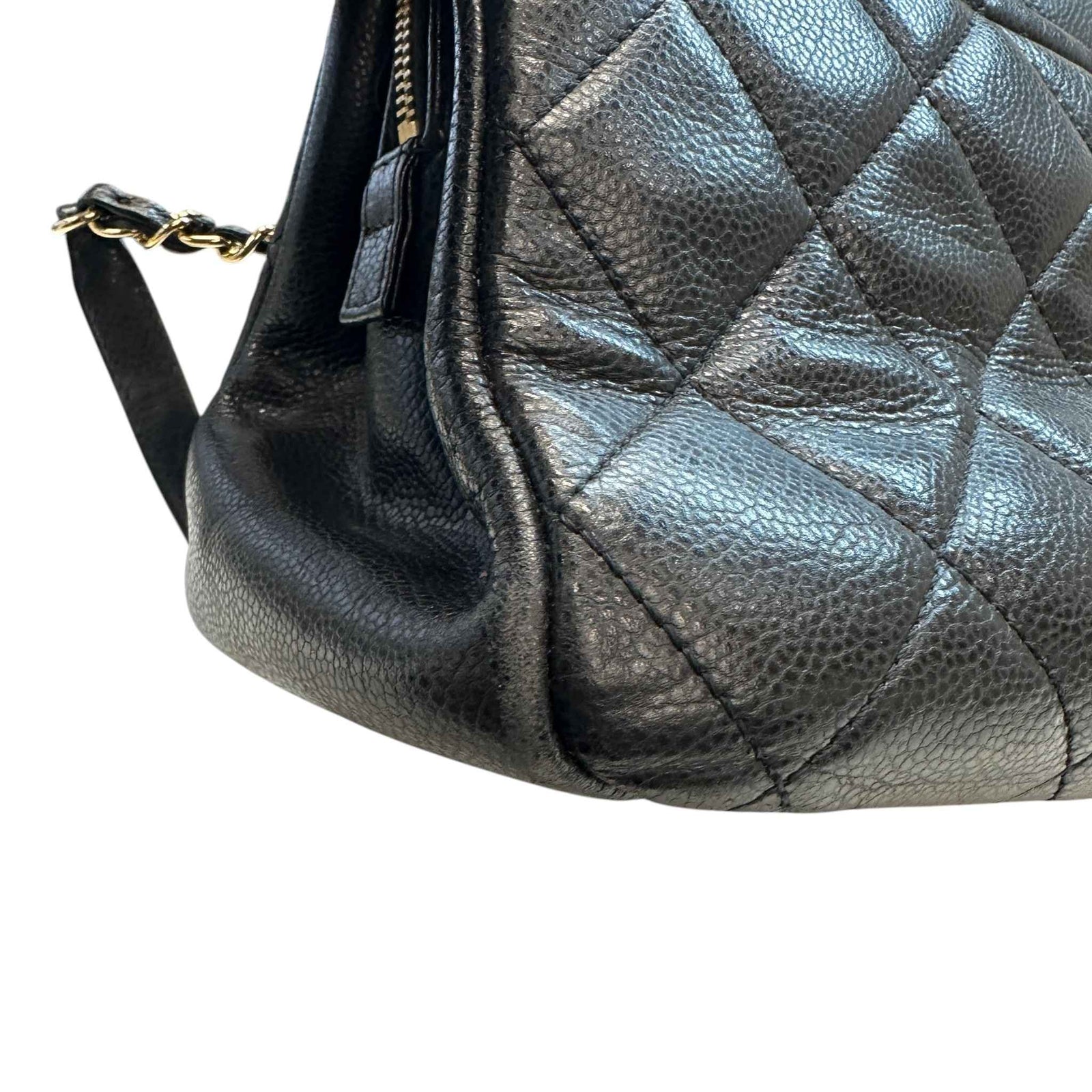 Women's Timeless Cc Chain Caviar Bag Black - Photo 13
